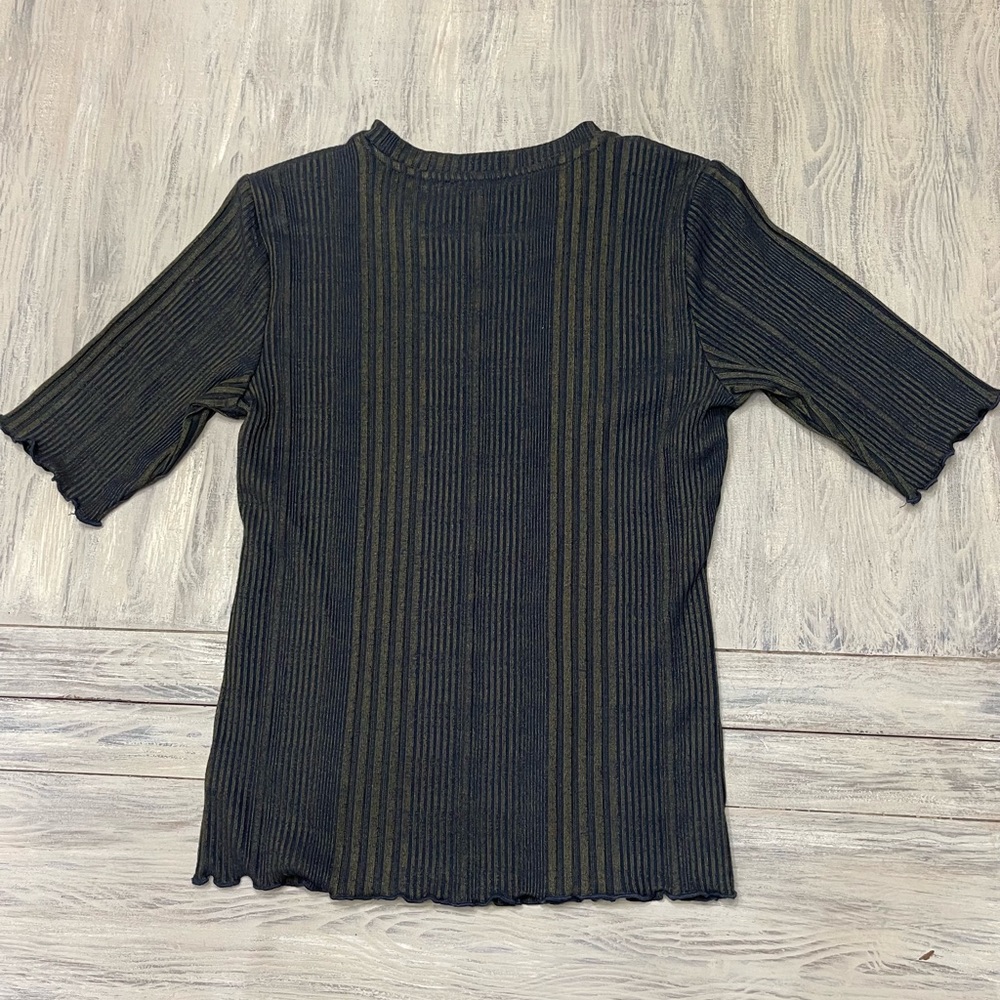New Jessica Simpson Blue and Green Striped Top - Picture 6 of 6